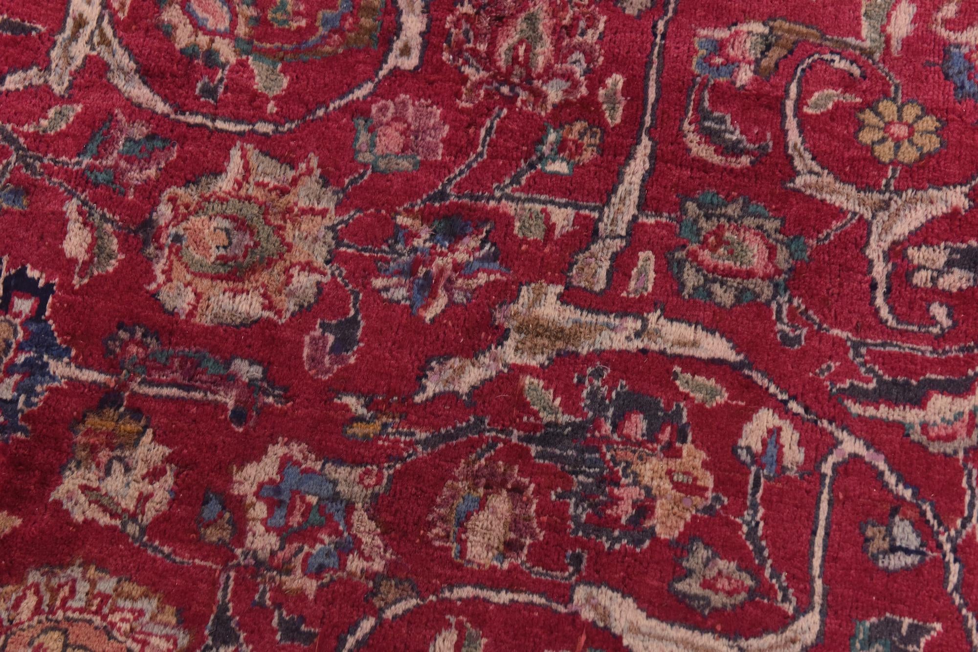 9' 9 x 12' 10 Hand Knotted Kashmar Persian Wool Rug