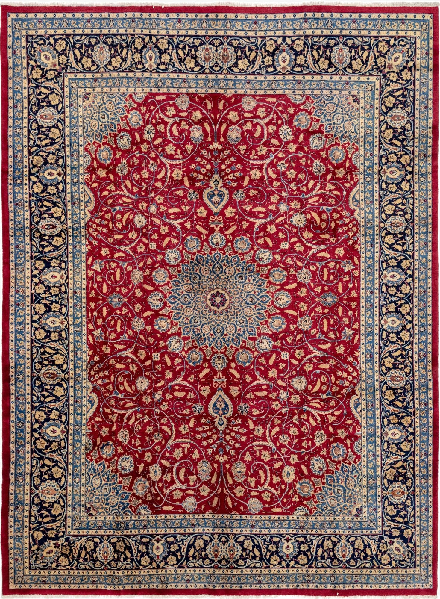 10' 3 x 13' 2  Hand Knotted Kashmar Persian Rug