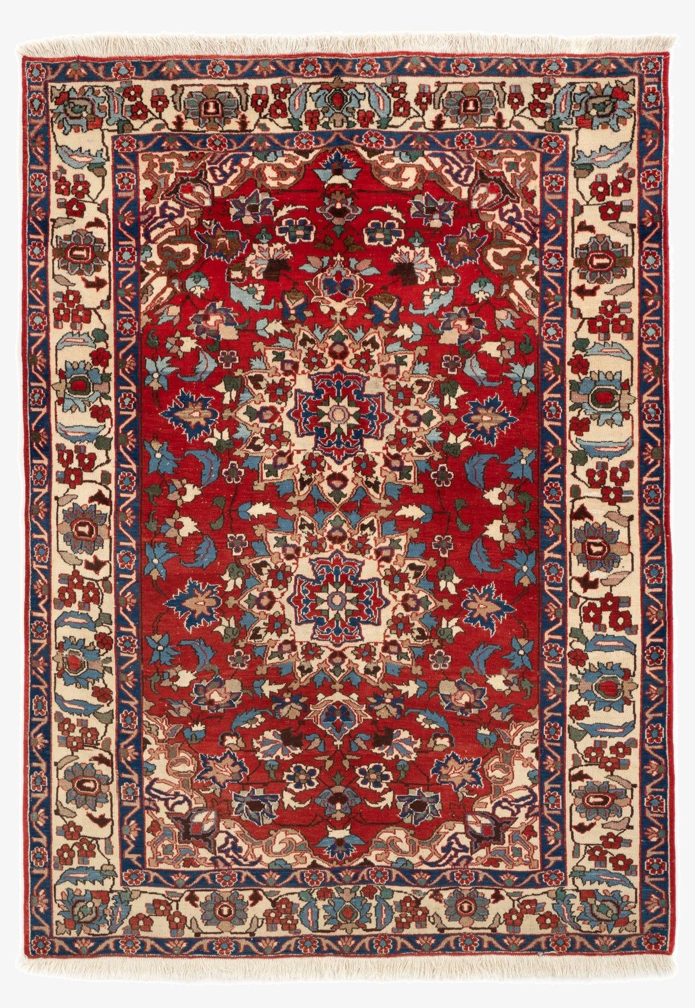 5' x 7'  Hand Knotted Kashmar Persian Wool Rug