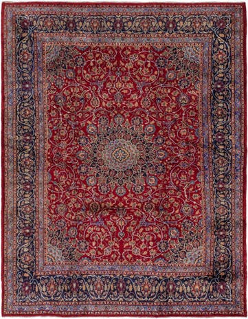 9' 10 x 12' 9 Hand Knotted Kashmar Persian Wool Rug