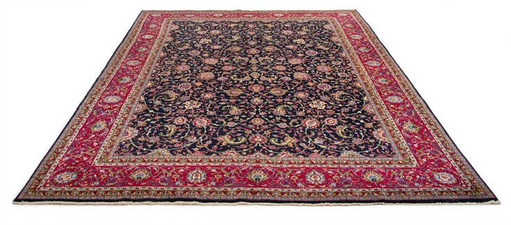 Detail image of 9' 9 x 13' 5 Hand Knotted Kashmir Persian Wool Rug