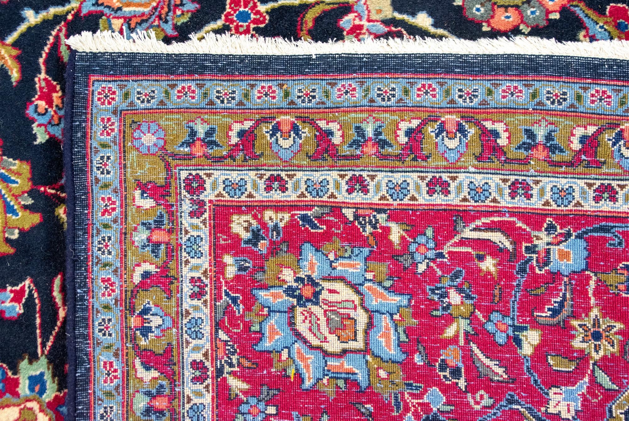 9' 9 x 13' 5 Hand Knotted Kashmir Persian Wool Rug