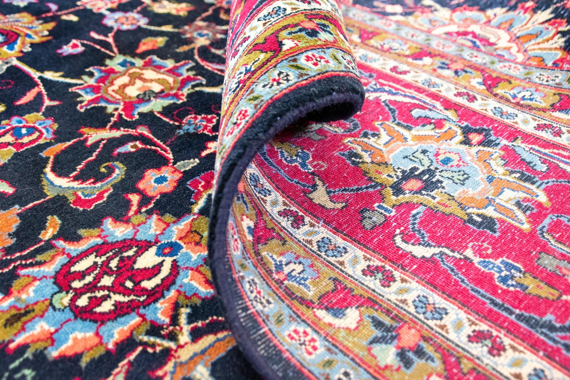 9' 9 x 13' 5 Hand Knotted Kashmir Persian Wool Rug