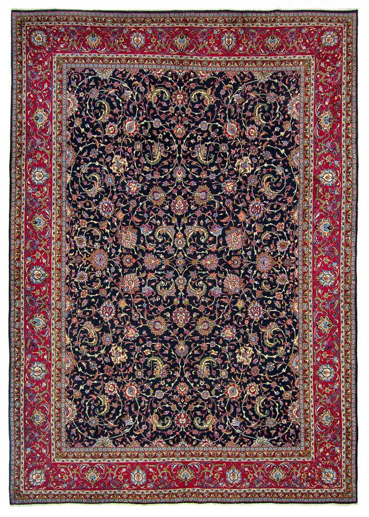 9' 9 x 13' 5 Hand Knotted Kashmir Persian Wool Rug