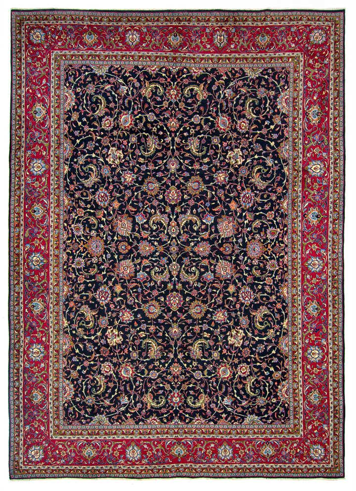 9' 9 x 13' 5 Hand Knotted Kashmir Persian Wool Rug