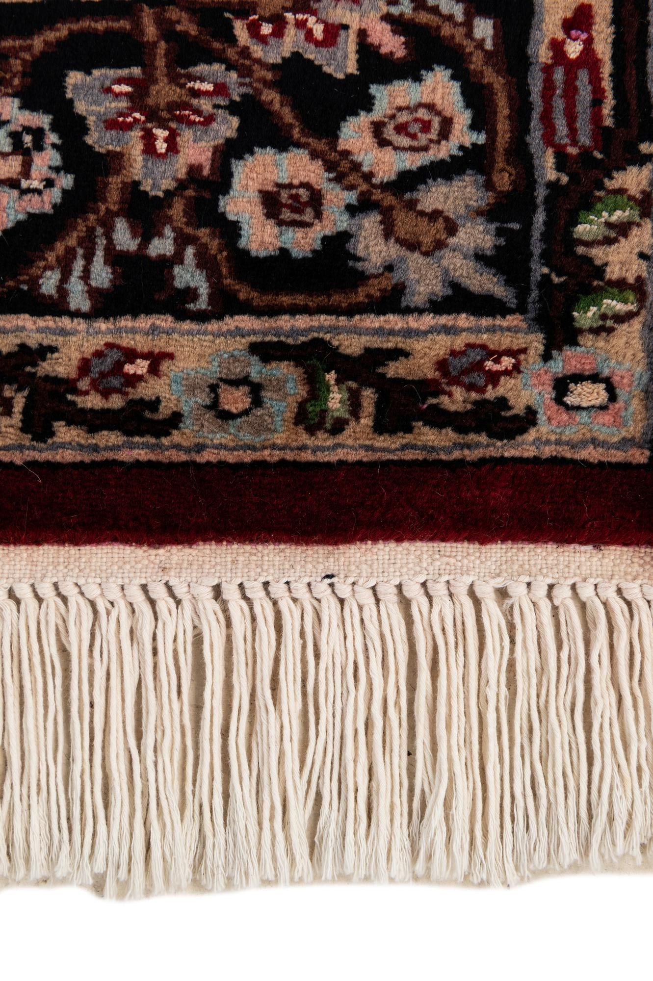 3' 3 x 5' 5 Hand Knotted Kashmir Oriental Rug