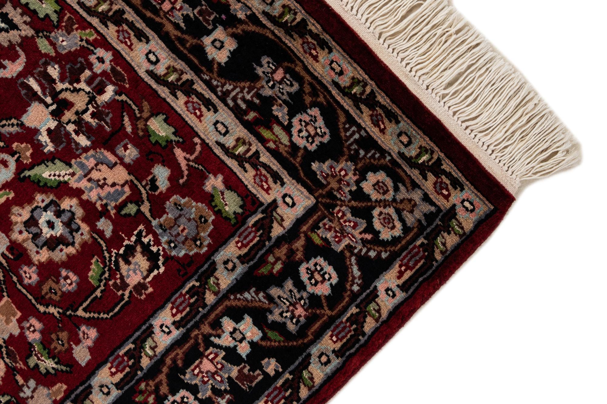 3' 3 x 5' 5 Hand Knotted Kashmir Oriental Rug