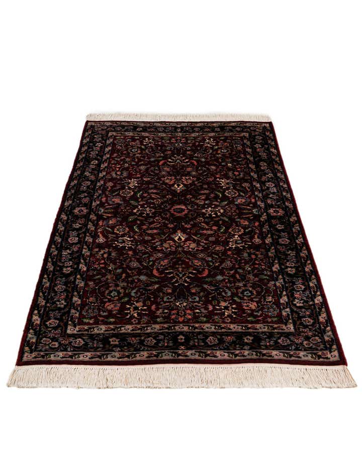 3' 2 x 5' 4 Hand Knotted Kashmir Oriental Wool Rug