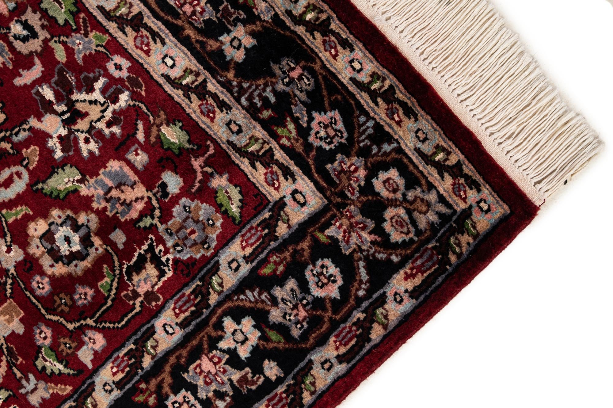 3' 2 x 5' 4 Hand Knotted Kashmir Oriental Wool Rug