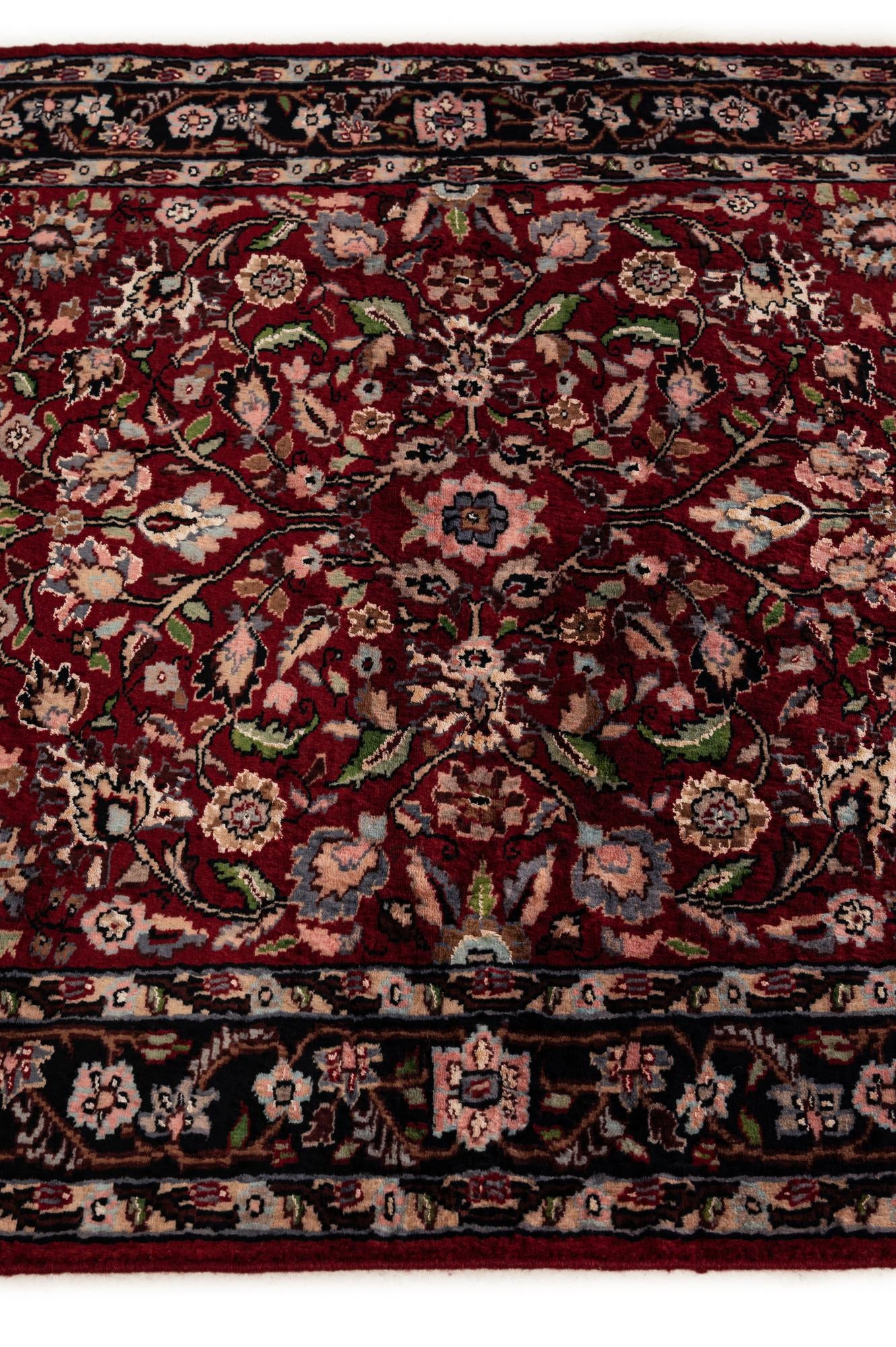 3' 2 x 5' 4 Hand Knotted Kashmir Oriental Wool Rug