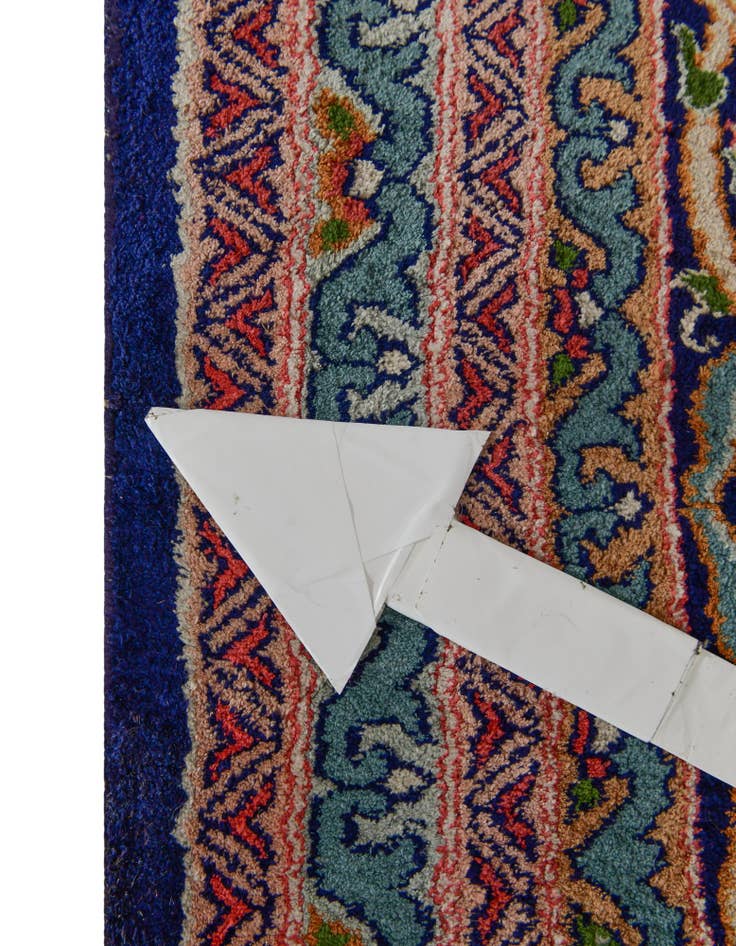 Detail image of 12' x 20' 3 Hand Knotted Kashmir Oriental Wool Rug