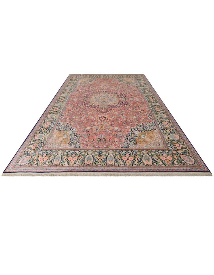 Detail image of 12' x 20' 3 Hand Knotted Kashmir Oriental Wool Rug