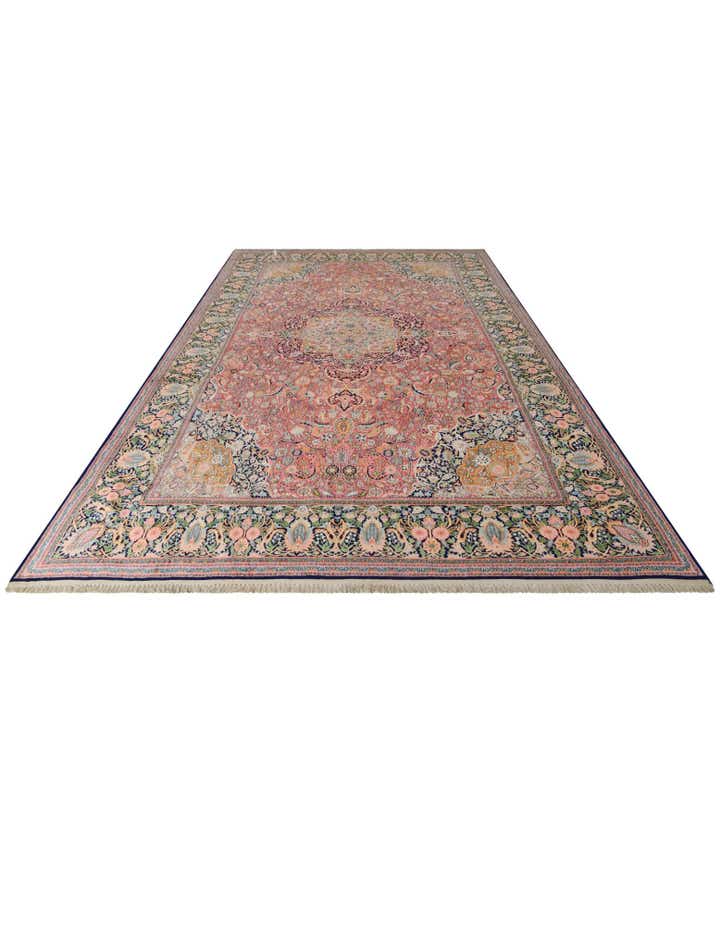 12' x 20' 3 Hand Knotted Kashmir Oriental Wool Rug