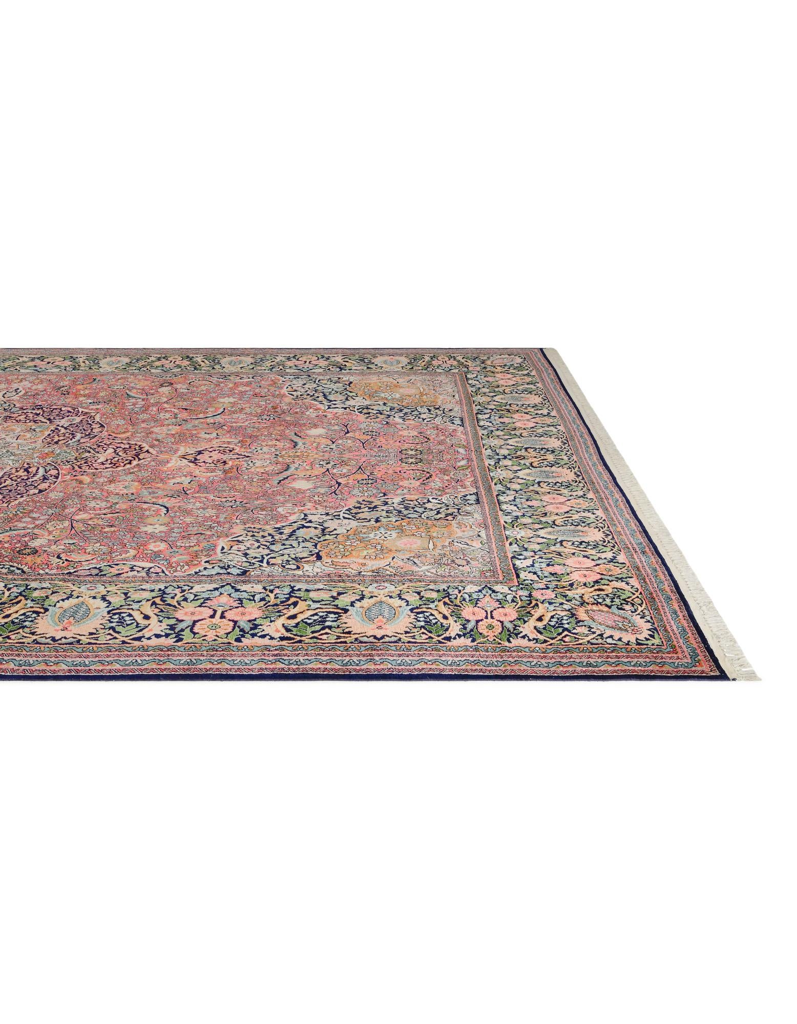 12' x 20' 3 Hand Knotted Kashmir Oriental Wool Rug