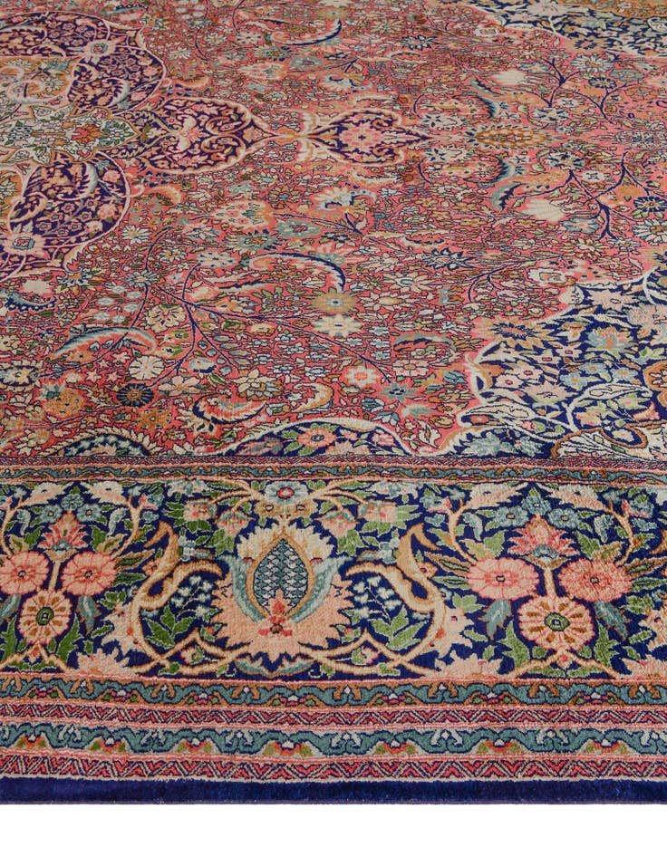 Detail image of 12' x 20' 3 Hand Knotted Kashmir Oriental Wool Rug