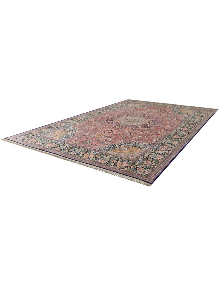 Detail image of 12' x 20' 3 Hand Knotted Kashmir Oriental Wool Rug