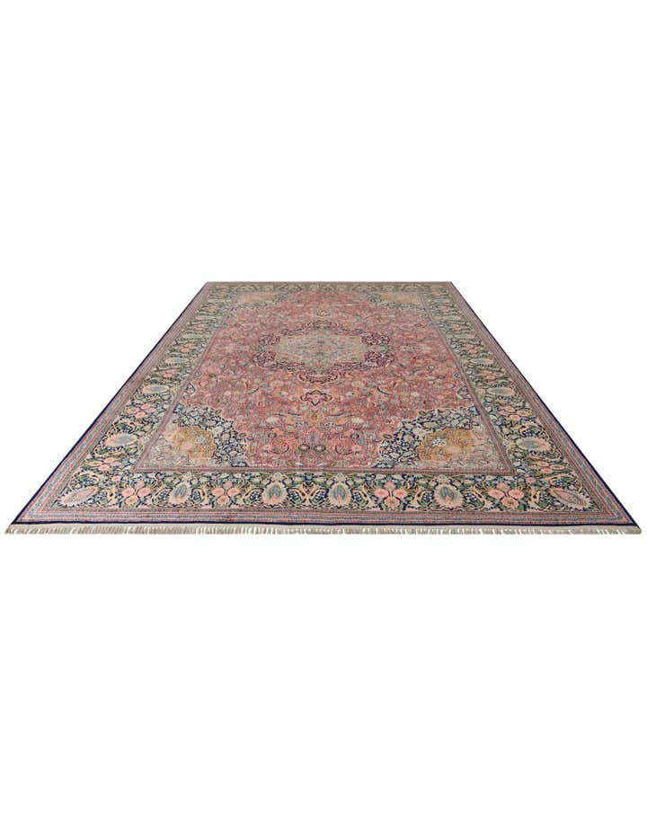 12' x 20' 3 Hand Knotted Kashmir Oriental Wool Rug