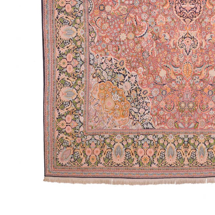 Detail image of 12' x 20' 3 Hand Knotted Kashmir Oriental Wool Rug