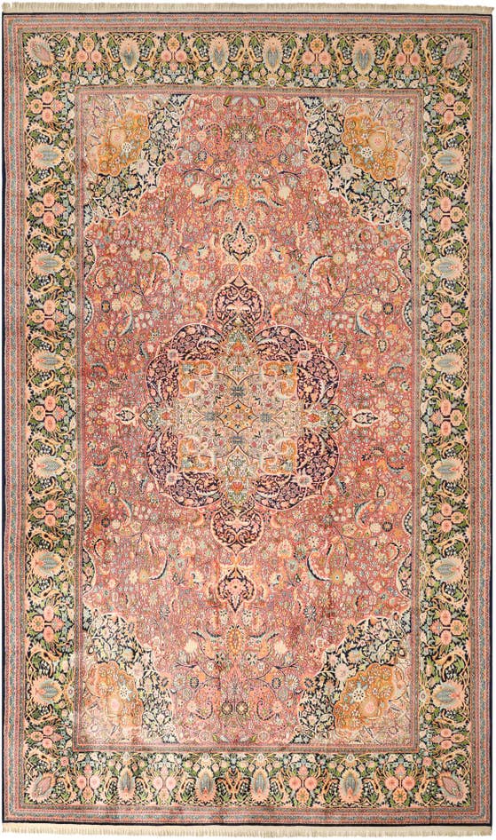 Detail image of 12' x 20' 3 Hand Knotted Kashmir Oriental Wool Rug