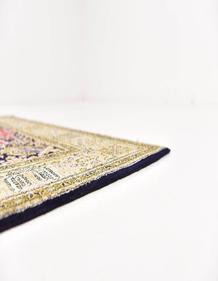 Detail image of 3' 7 x 5' 3 Hand Knotted Kashmir Oriental Wool Rug