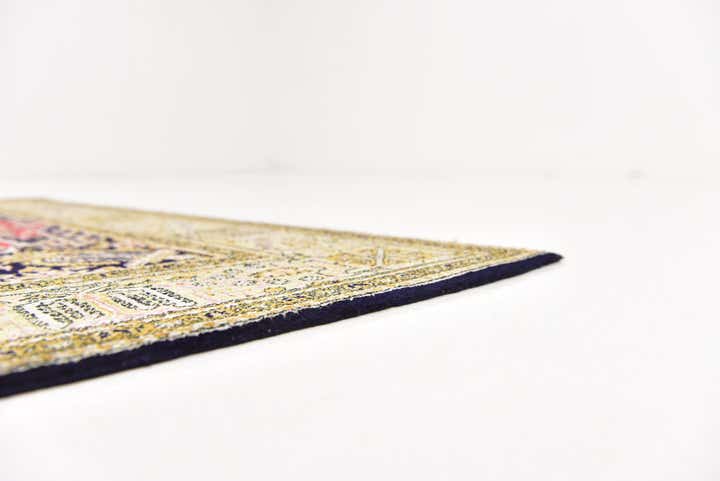 3' 7 x 5' 3 Hand Knotted Kashmir Oriental Wool Rug