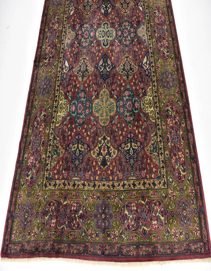 Detail image of 6' 4 x 9' 6 Hand Knotted Kashmir Oriental Wool Rug