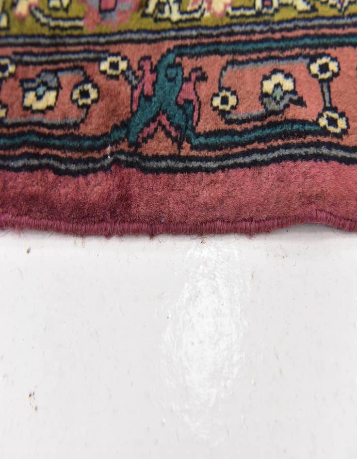 Detail image of 6' 4 x 9' 6 Hand Knotted Kashmir Oriental Wool Rug