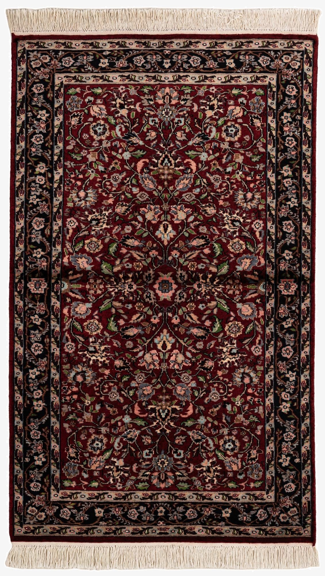 3' 3 x 5' 5  Hand Knotted Kashmir Oriental Rug