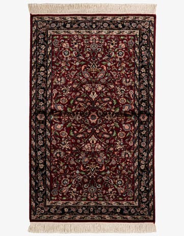 3' 3 x 5' 5 Hand Knotted Kashmir Oriental Rug