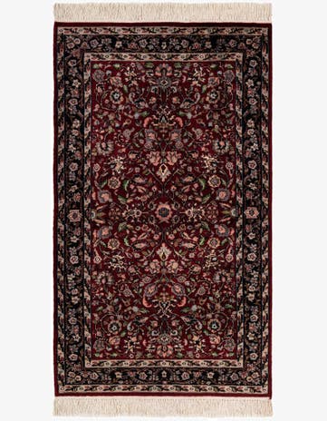 3' 2 x 5' 4 Hand Knotted Kashmir Oriental Wool Rug