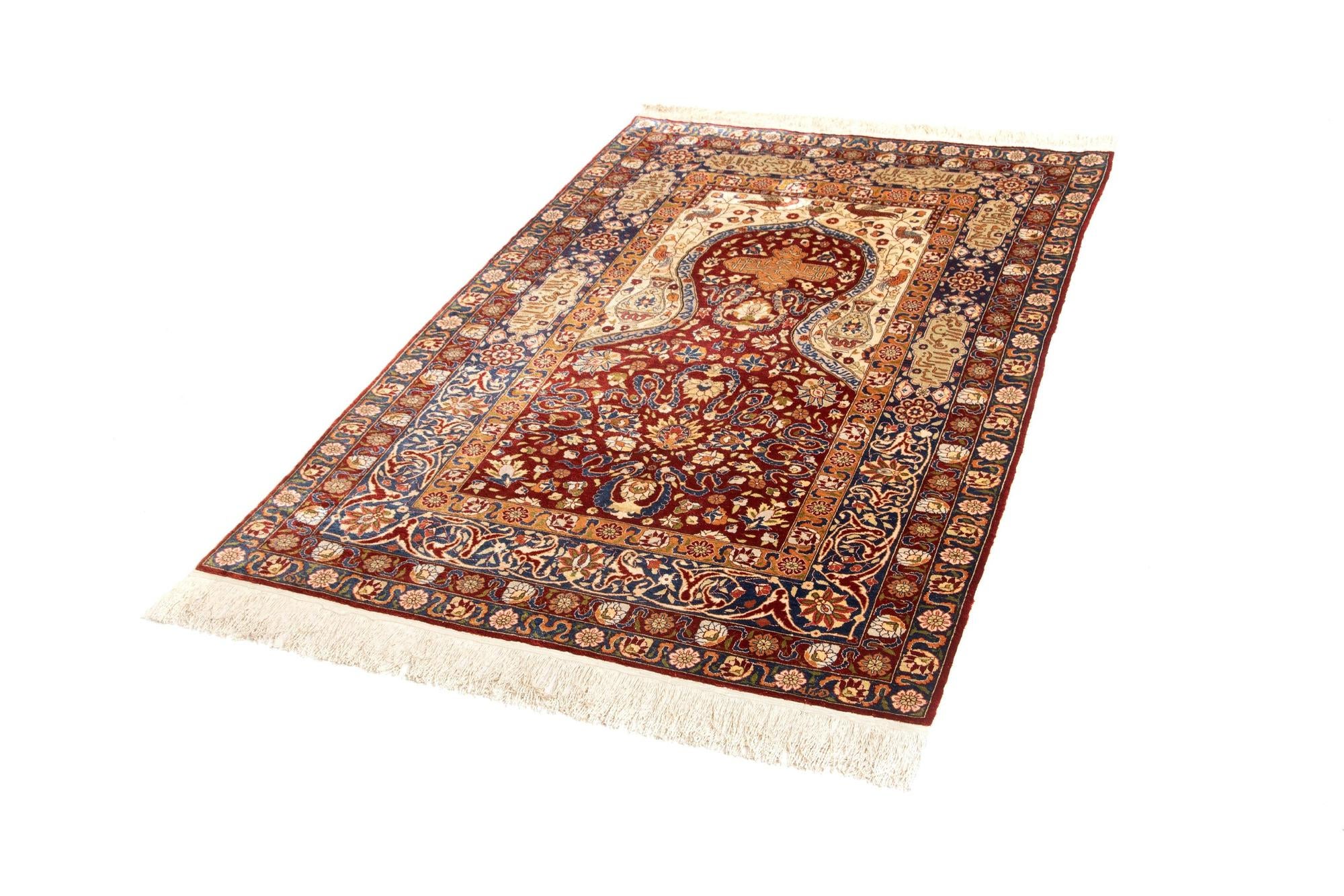 3' 11 x 6' 3 Hand Knotted Kayseri Silk Rug