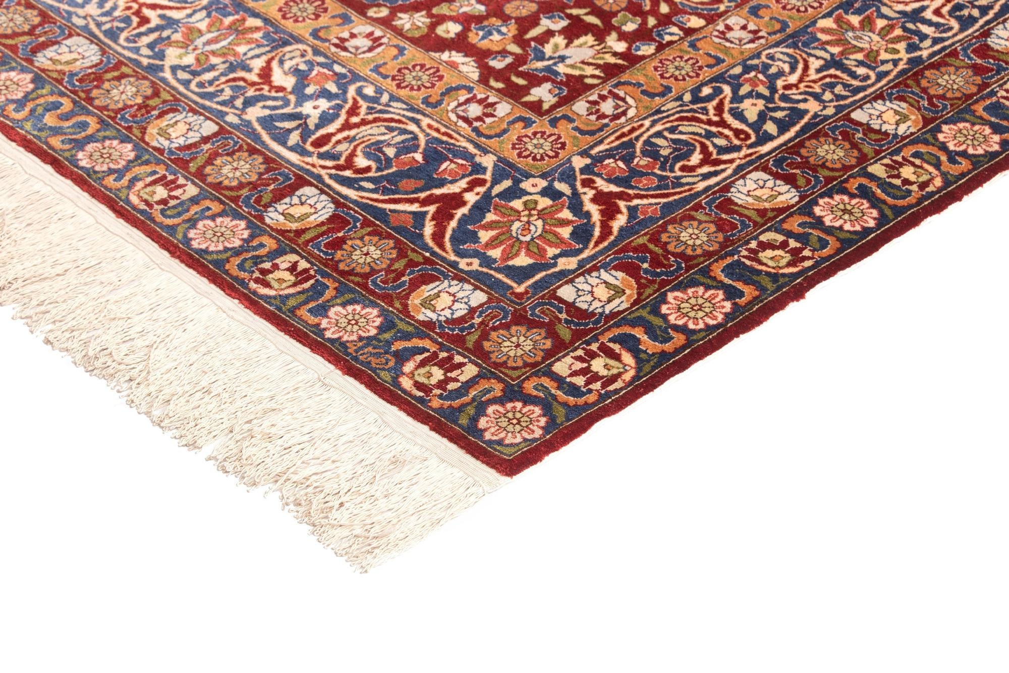 3' 11 x 6' 3 Hand Knotted Kayseri Silk Rug