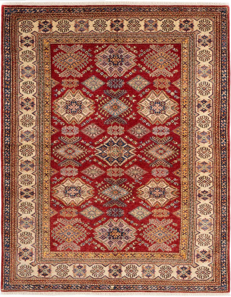 Detail image of 5' 8 x 7' 11 Kazak Wool Rug