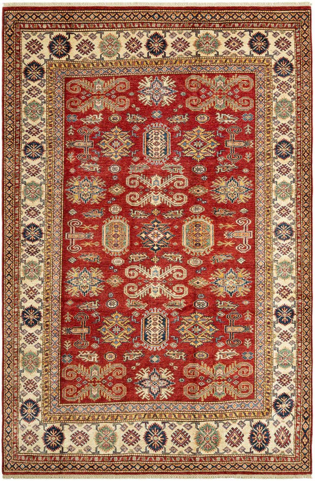 Detail image of 6' 7 x 9' 7 Kazak Wool Rug