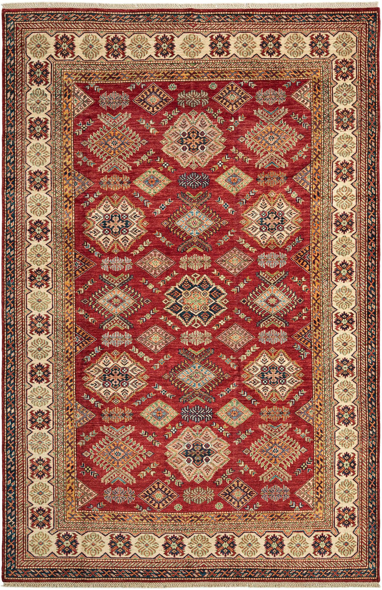 6' 7 x 9' 6 Kazak Wool Rug