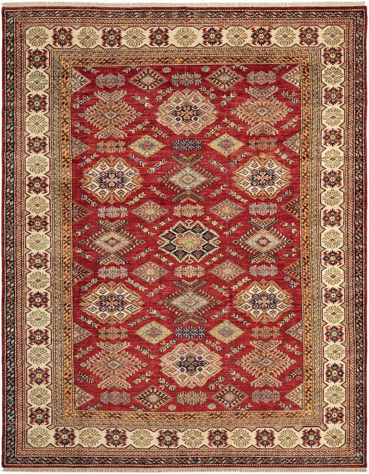 Detail image of 6' 7 x 9' 6 Kazak Wool Rug