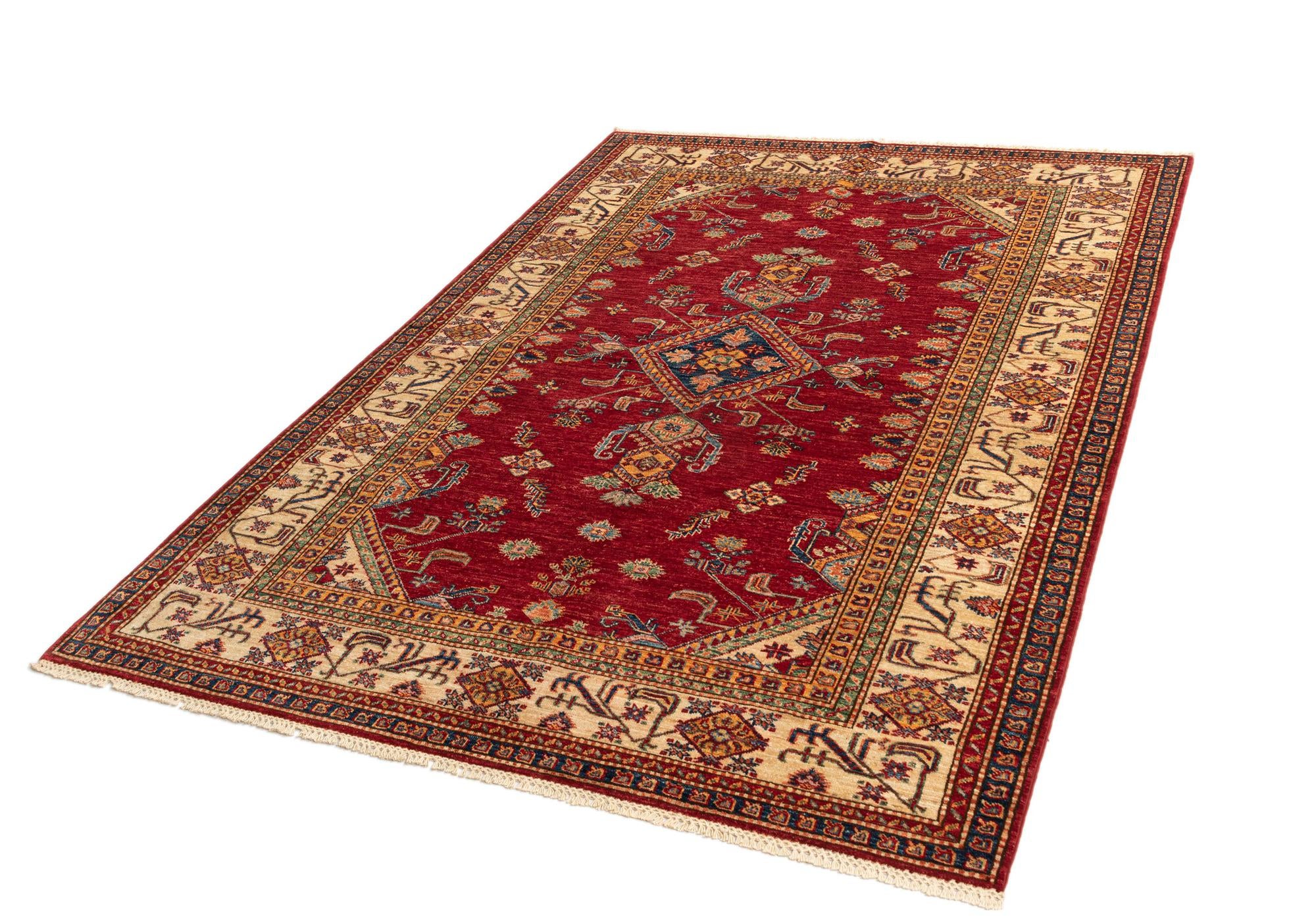 5' 7 x 7' 11 Kazak Wool Rug