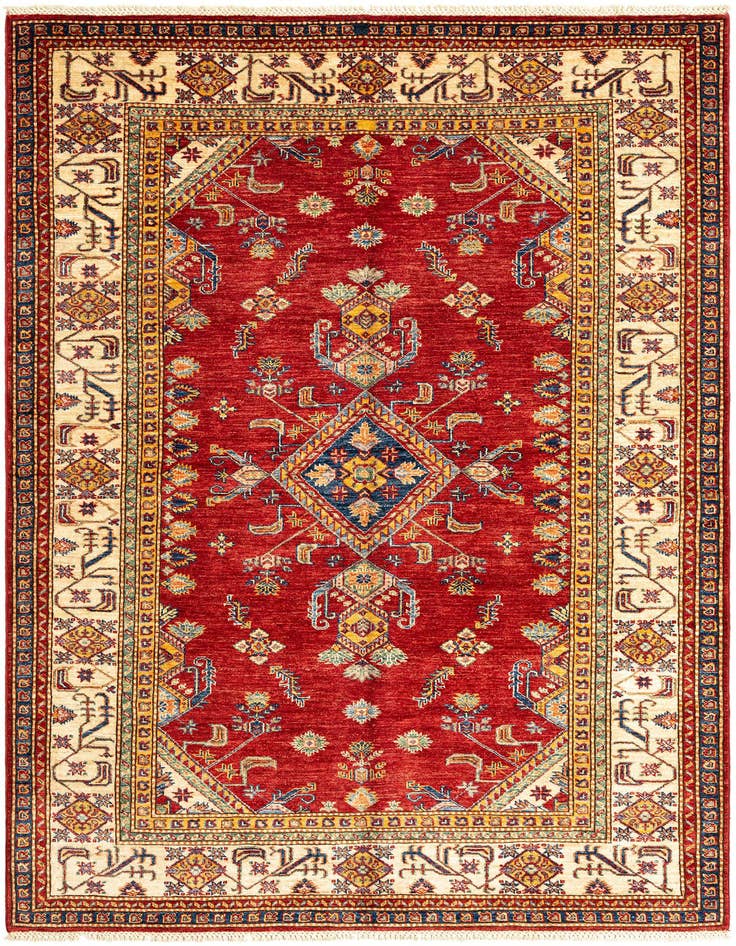Detail image of 5' 7 x 7' 11 Kazak Wool Rug