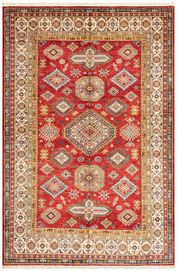 Detail image of 5' 4 x 8' 2 Kazak Wool Rug