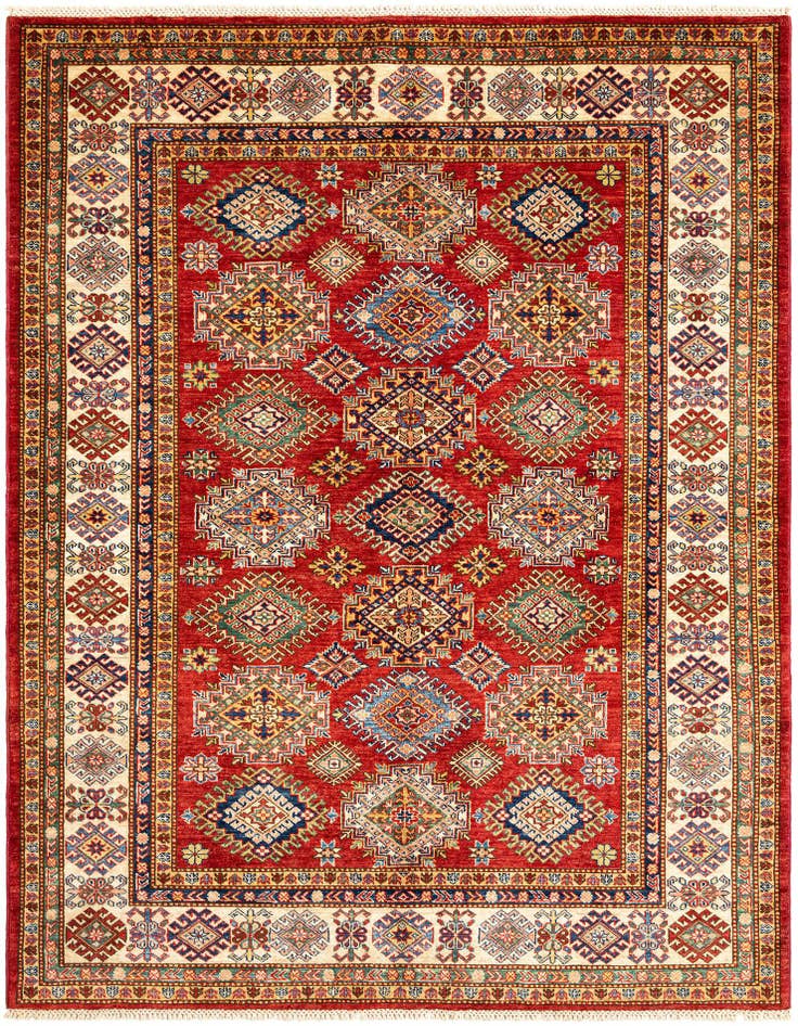 Detail image of 5' 10 x 8' Kazak Wool Rug