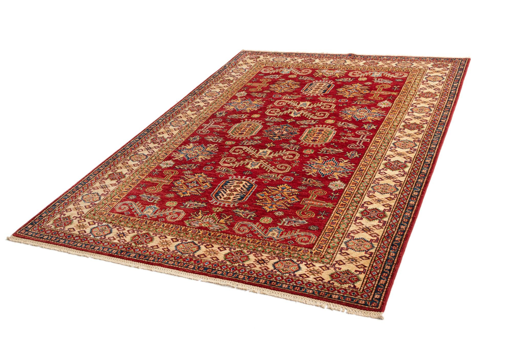 5' 8 x 8' 1 Kazak Wool Rug