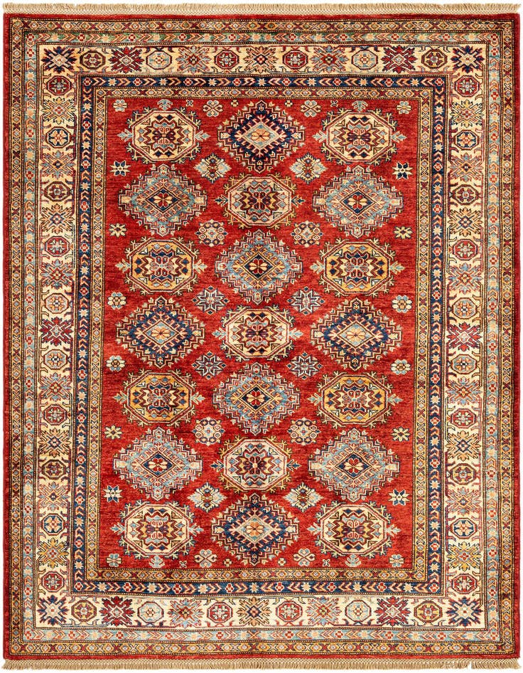 Detail image of 4' 11 x 6' 7 Kazak Wool Rug