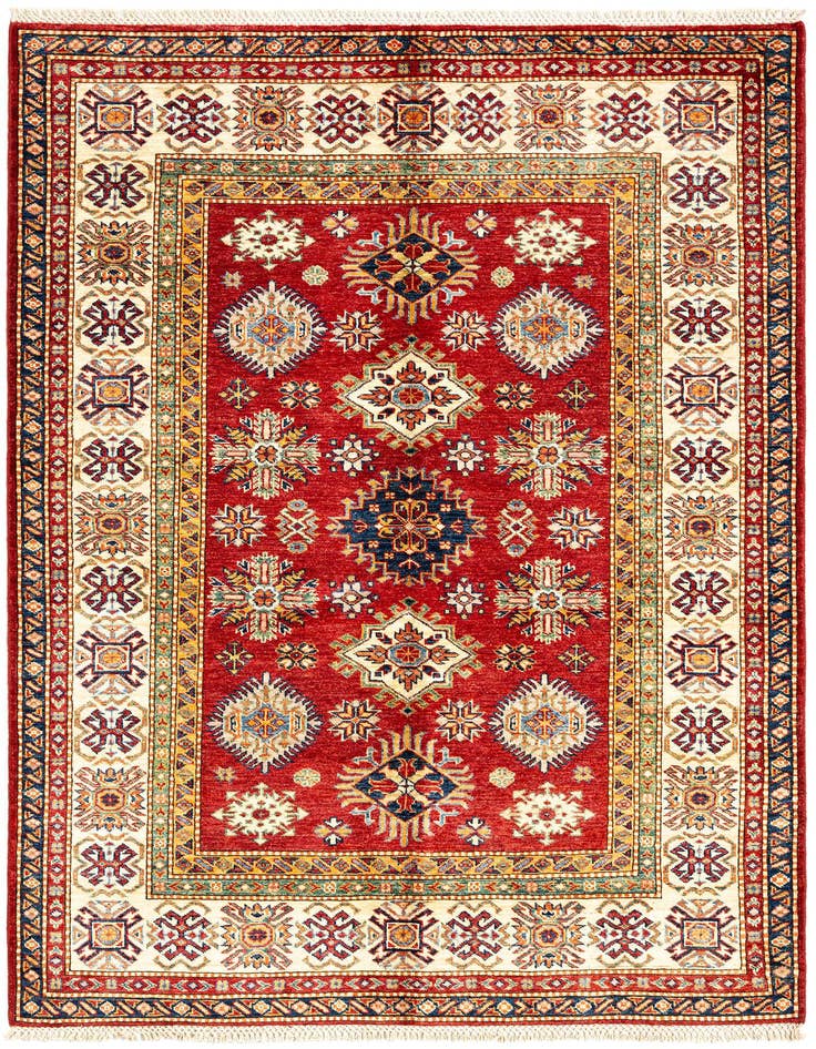 Detail image of 4' 11 x 6' 8 Kazak Wool Rug