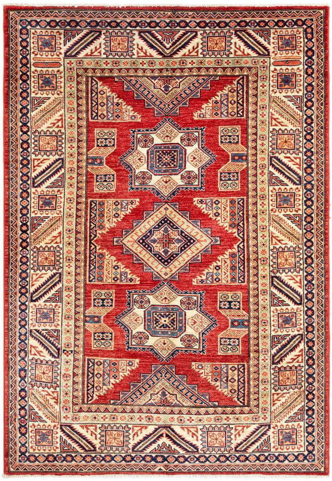 Detail image of 4' 8 x 6' 9 Kazak Wool Rug
