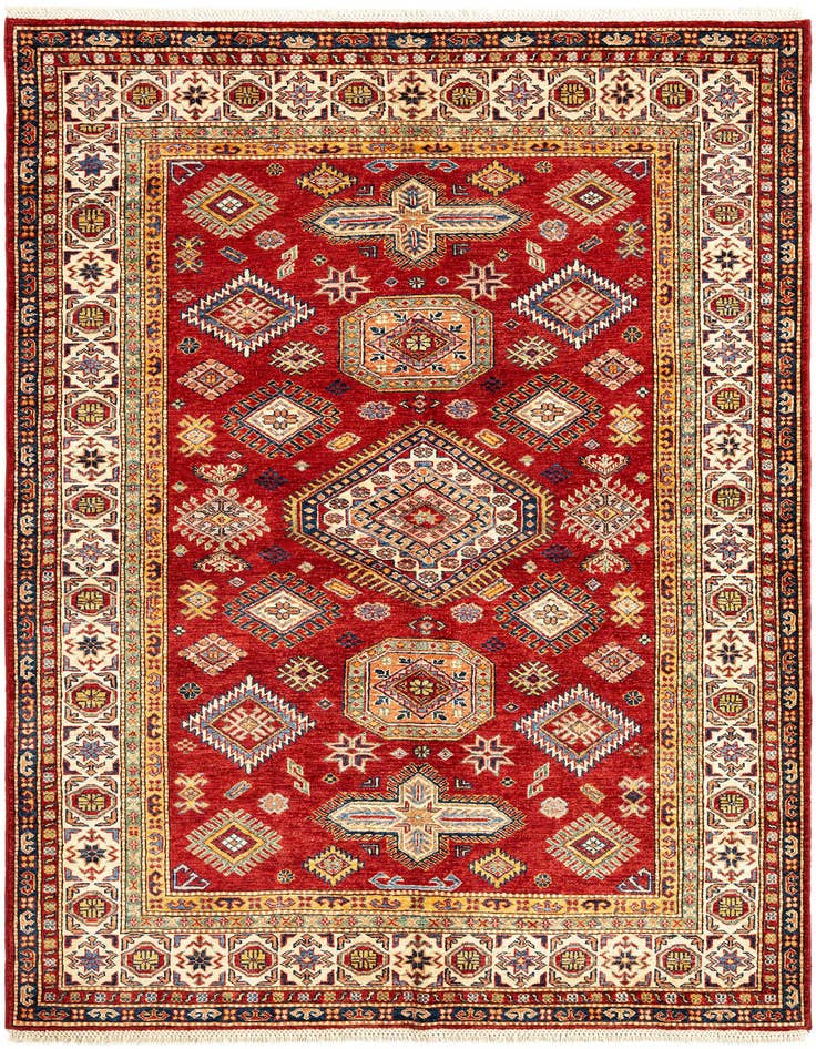 Detail image of 5' 7 x 7' 6 Kazak Wool Rug