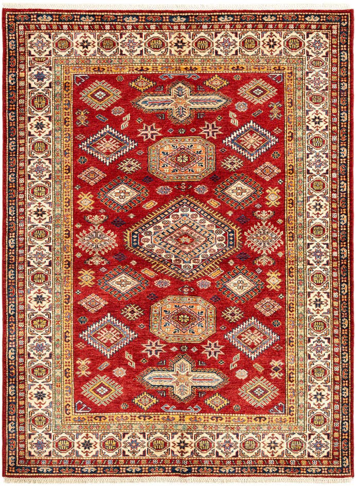 Detail image of 5' 7 x 7' 6 Kazak Wool Rug