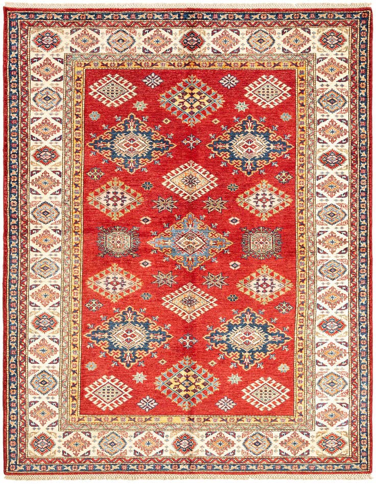 Detail image of 5' 6 x 8' 1 Kazak Wool Rug