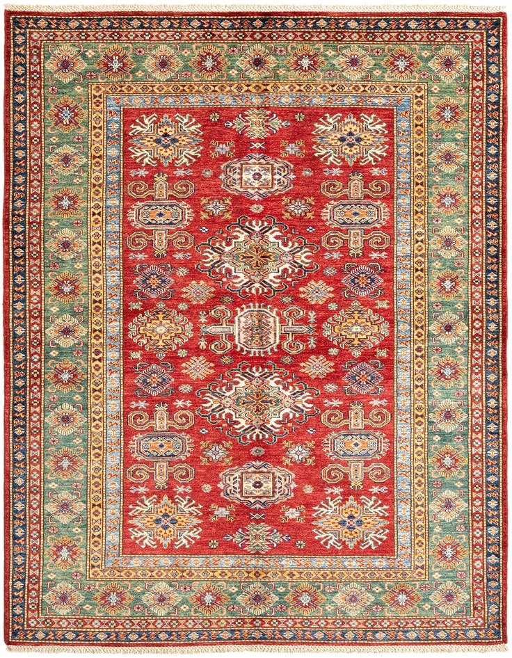 Detail image of 5' 5 x 8' Kazak Wool Rug