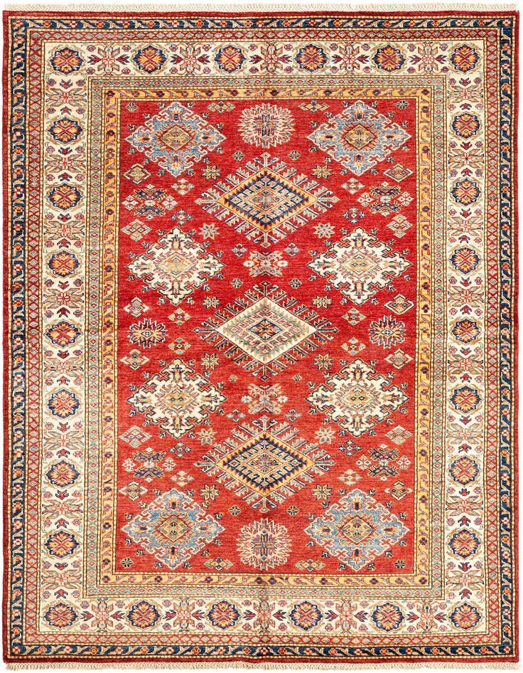 Detail image of 5' 7 x 7' 11 Kazak Wool Rug