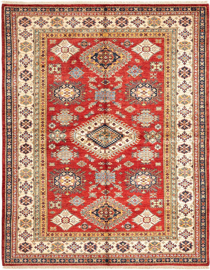 Detail image of 5' 5 x 8' 2 Kazak Wool Rug